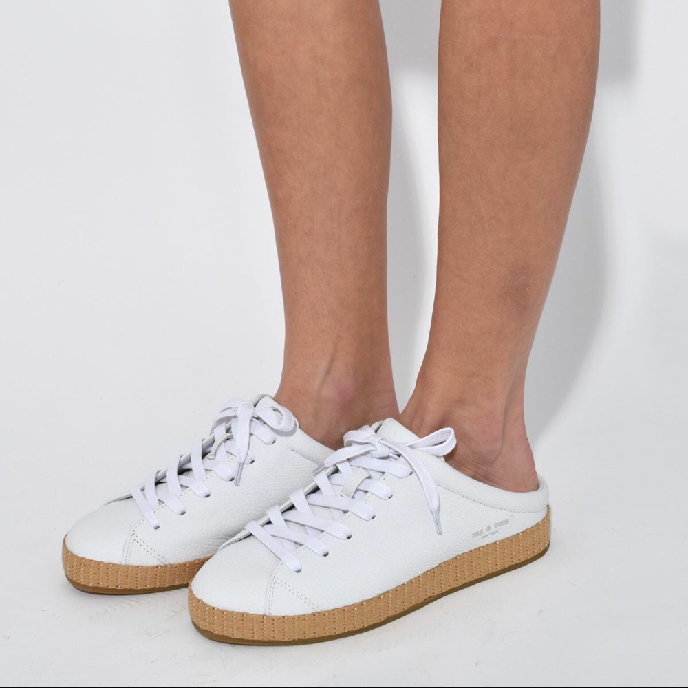Rag & Bone White Slip-on Mule Sneaker